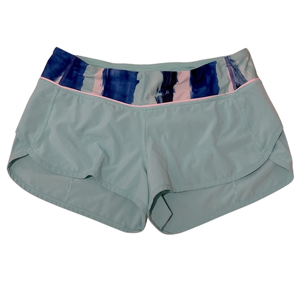 Lululemon Mint Green Size 6 Speed up Shorts